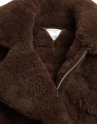 Bottega Veneta Brown Fur Lamb Shearling Coat Jacket - Ginchy