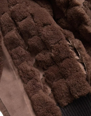 Bottega Veneta Brown Fur Lamb Shearling Coat Jacket - Ginchy