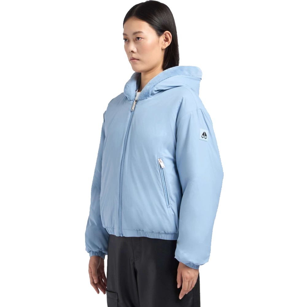 Moose Knuckles Light Blue Nylon Women Jacket - Ginchy