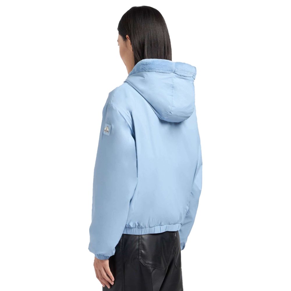 Moose Knuckles Light Blue Nylon Women Jacket - Ginchy