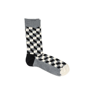 Happy Socks Gray Cotton Sock - Ginchy