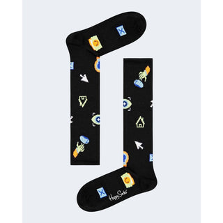 Happy Socks Black Cotton Sock - Ginchy