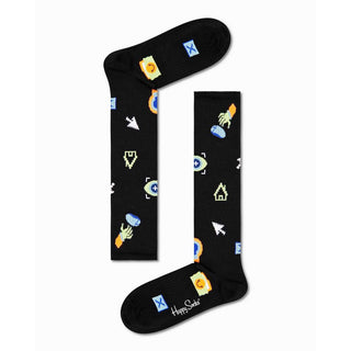 Happy Socks Black Cotton Sock - Ginchy