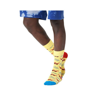 Happy Socks Yellow Cotton Sock - Ginchy