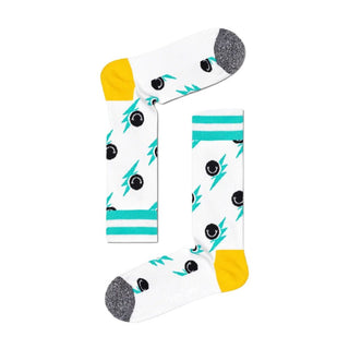 Happy Socks White Cotton Sock - Ginchy