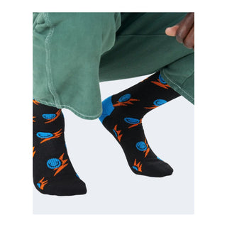 Happy Socks Black Cotton Sock - Ginchy