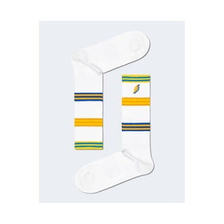 Happy Socks White Cotton Sock - Ginchy
