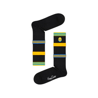 Happy Socks Black Cotton Sock - Ginchy