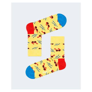 Happy Socks Yellow Cotton Sock - Ginchy