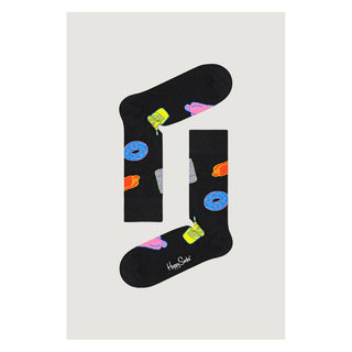 Happy Socks Black Cotton Sock - Ginchy