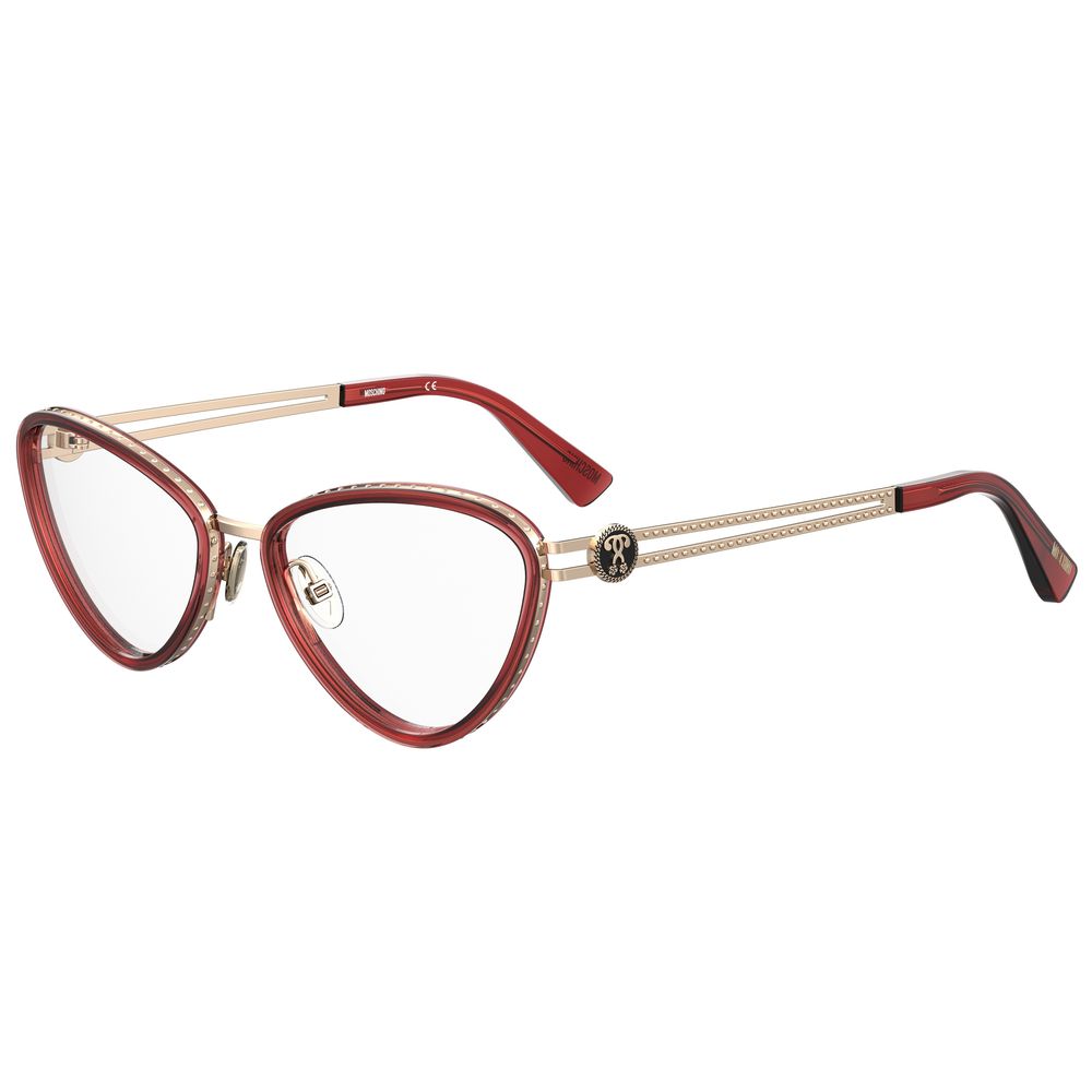Moschino Burgundy Metal Frames - Ginchy