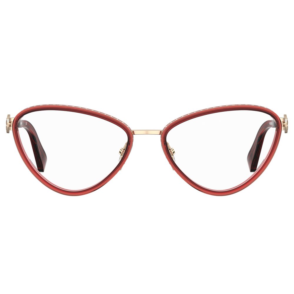 Moschino Burgundy Metal Frames - Ginchy