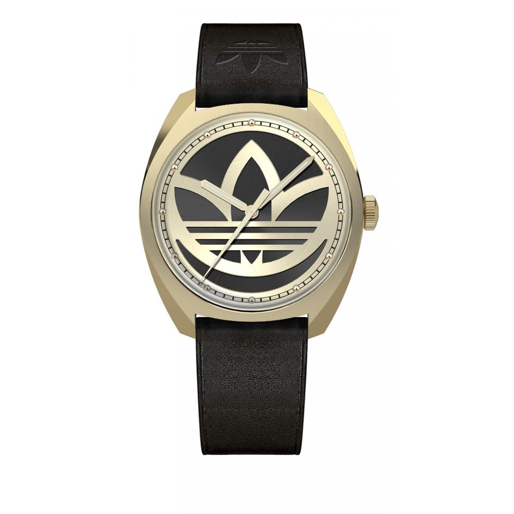 Adidas Black Leather Watch - Ginchy