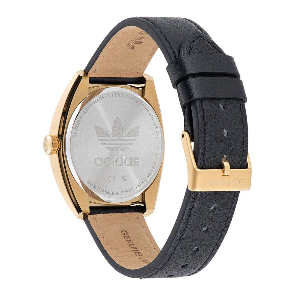 Adidas Black Leather Watch - Ginchy