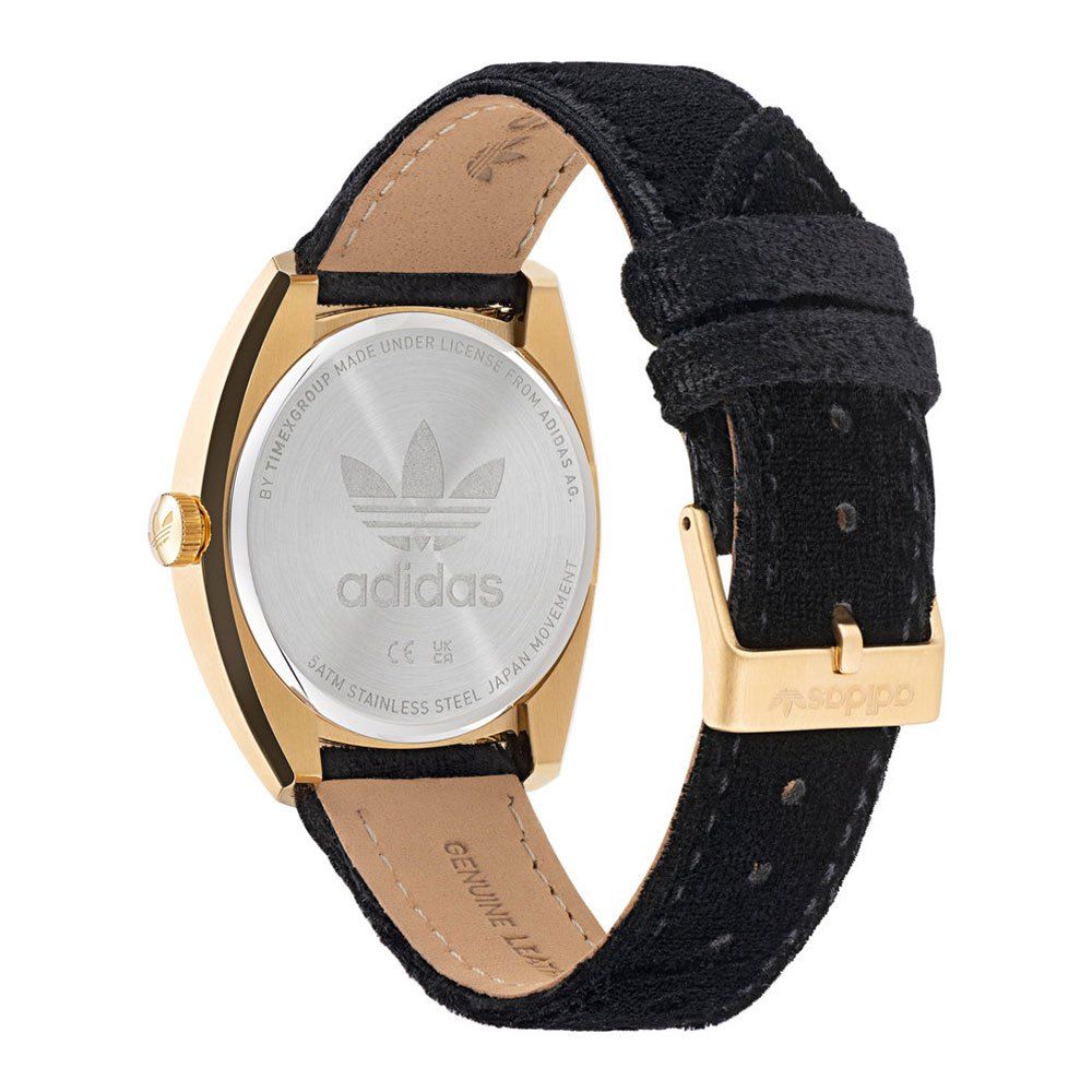 Adidas Black Leather Watch - Ginchy