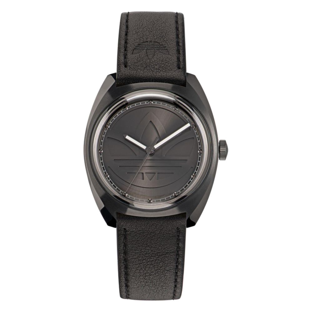 Adidas Black Leather Watch - Ginchy