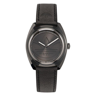 Adidas Black Leather Watch - Ginchy