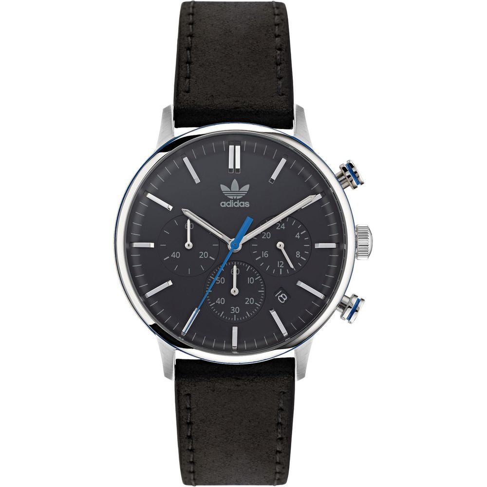 Adidas Black Leather Watch - Ginchy