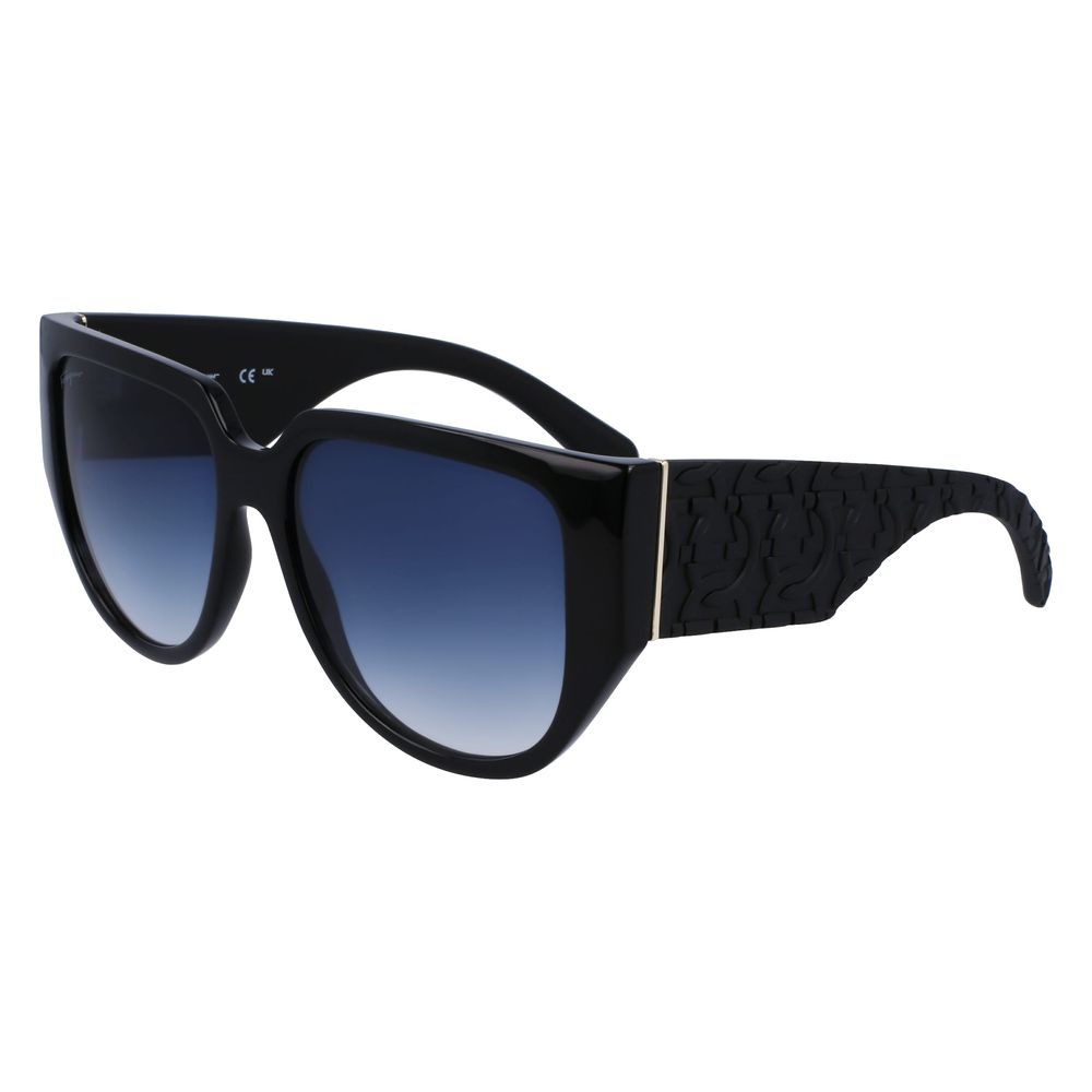 Ferragamo Black Bio Injected Sunglasses - Ginchy
