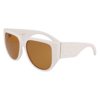Ferragamo White Bio Injected Sunglasses - Ginchy