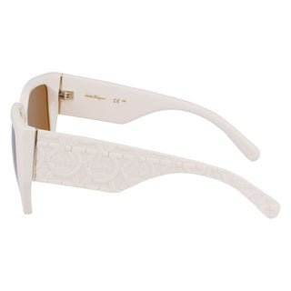 Ferragamo White Bio Injected Sunglasses - Ginchy