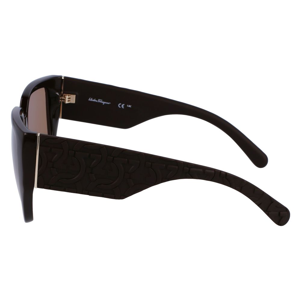 Ferragamo Brown Bio Injected Sunglasses - Ginchy