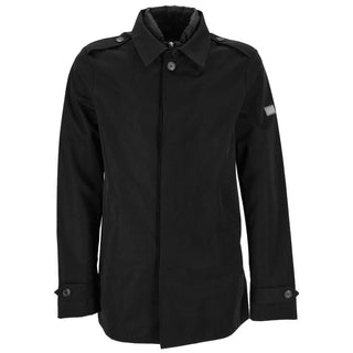 Yes Zee Black Polyester Jacket - Ginchy