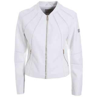 Yes Zee White Polyethylene Jackets & Coat - Ginchy