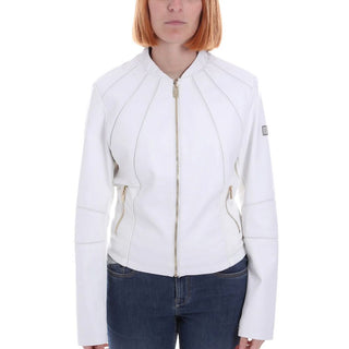 Yes Zee White Polyethylene Jackets & Coat - Ginchy