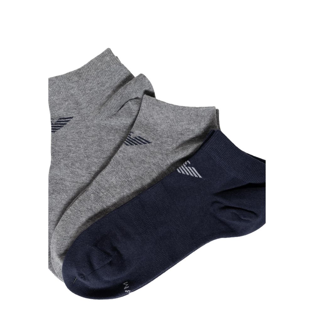 Emporio Armani Underwear Blue Cotton Sock - Ginchy