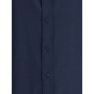 Brunello Cucinelli Blue Cotton Shirt
