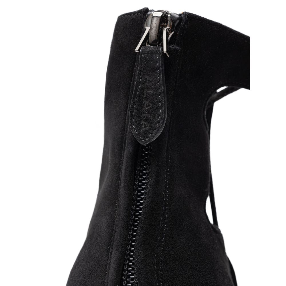 Alaïa Black Suede Leather Sandal - Ginchy