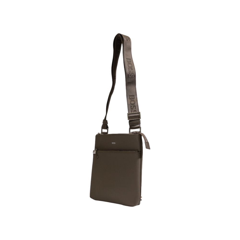 Hugo Boss Green Leather Messenger Bag - Ginchy