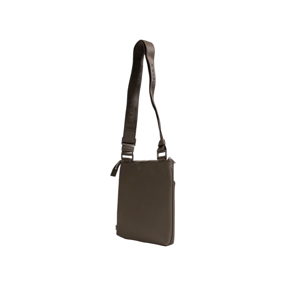 Hugo Boss Green Leather Messenger Bag - Ginchy
