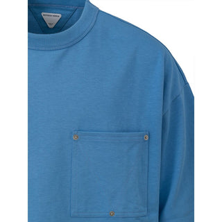 Bottega Veneta Blue Cotton T-Shirt - Ginchy