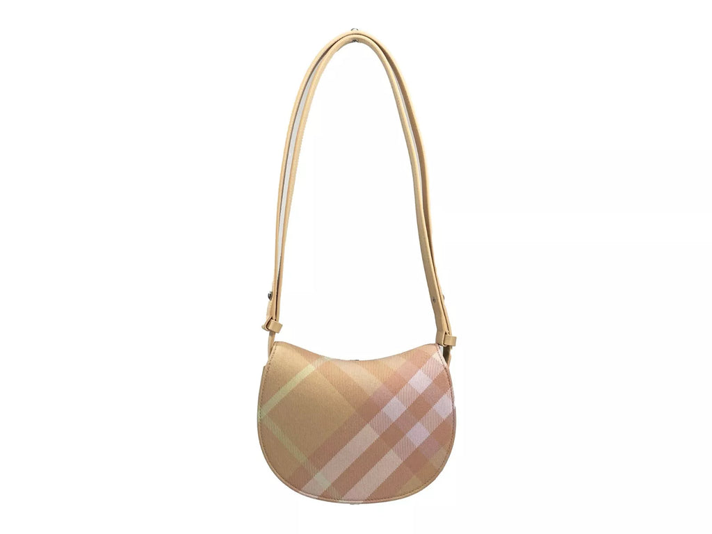 Burberry Mini Check Rocking Horse Crossbody Bag Purse Peach - Ginchy