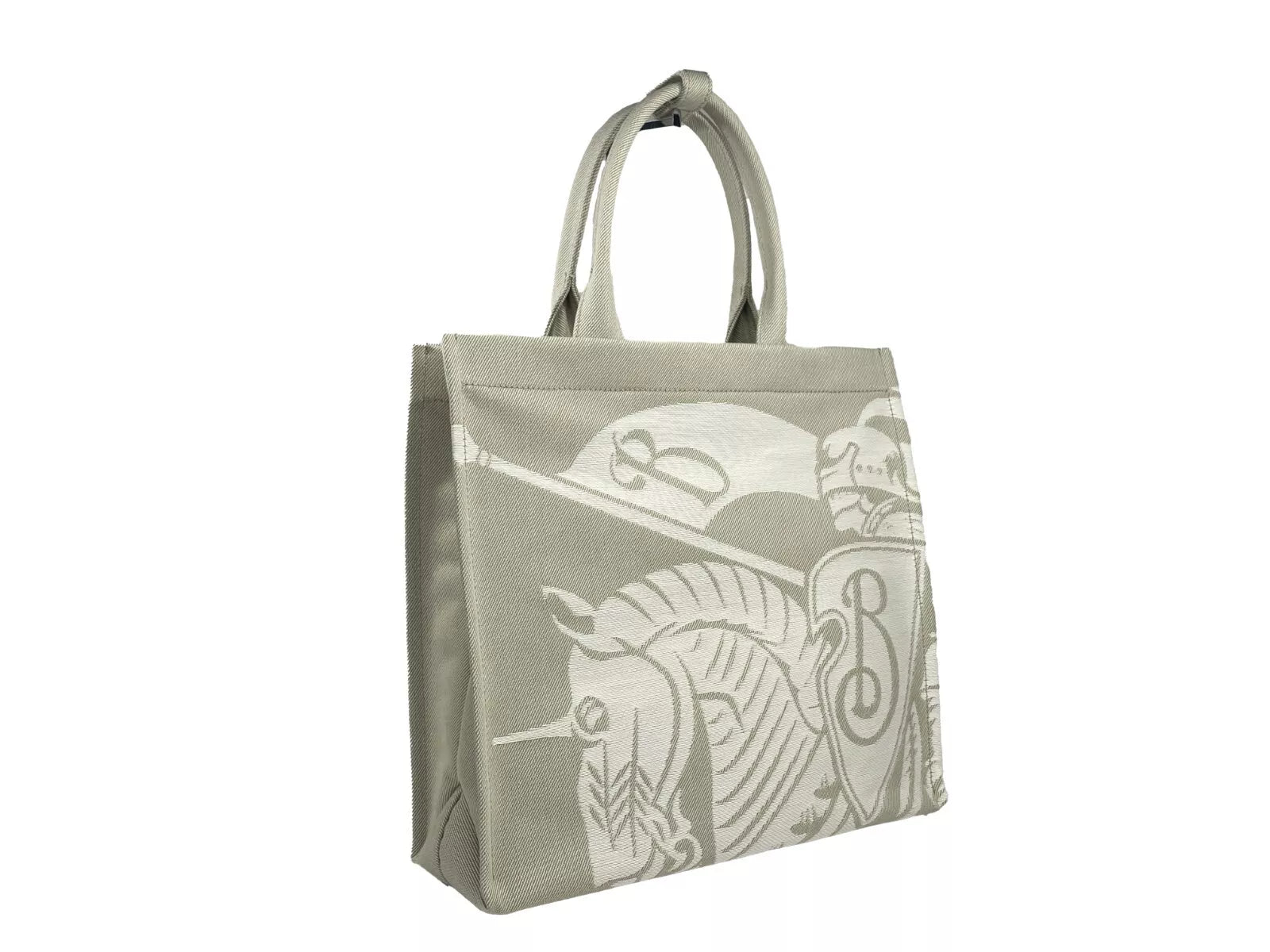 Burberry EKD Canvas Tote Bag With Coin Pouch Beige - Ginchy