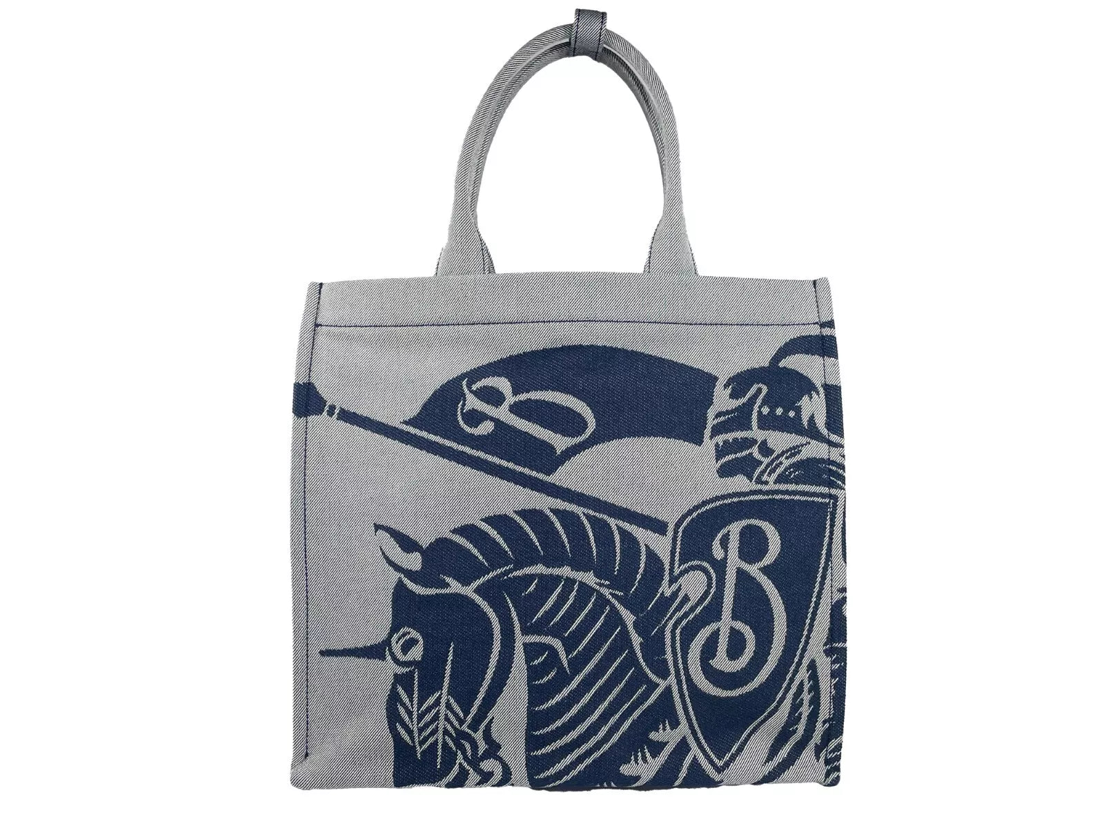 Burberry Navy EKD Canvas Tote Bag With Coin Pouch - Ginchy