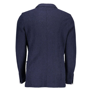 Gant Blue Wool Blazer Jacket - Ginchy