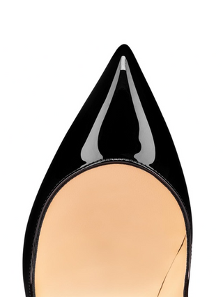 Christian Louboutin Black Patent Leather Hot Chick Pumps 100 - Ginchy