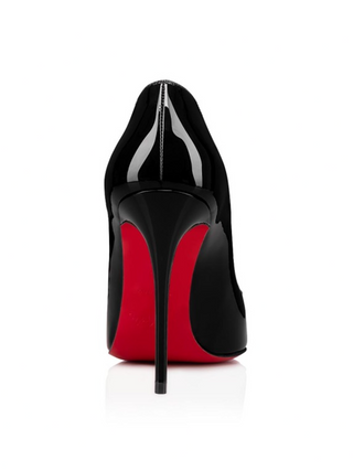 Christian Louboutin Black Patent Leather Hot Chick Pumps 100 - Ginchy