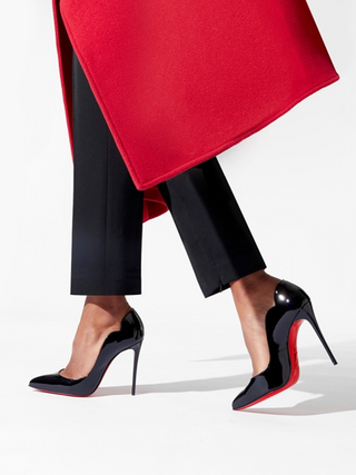 Christian Louboutin Black Patent Leather Hot Chick Pumps 100 - Ginchy