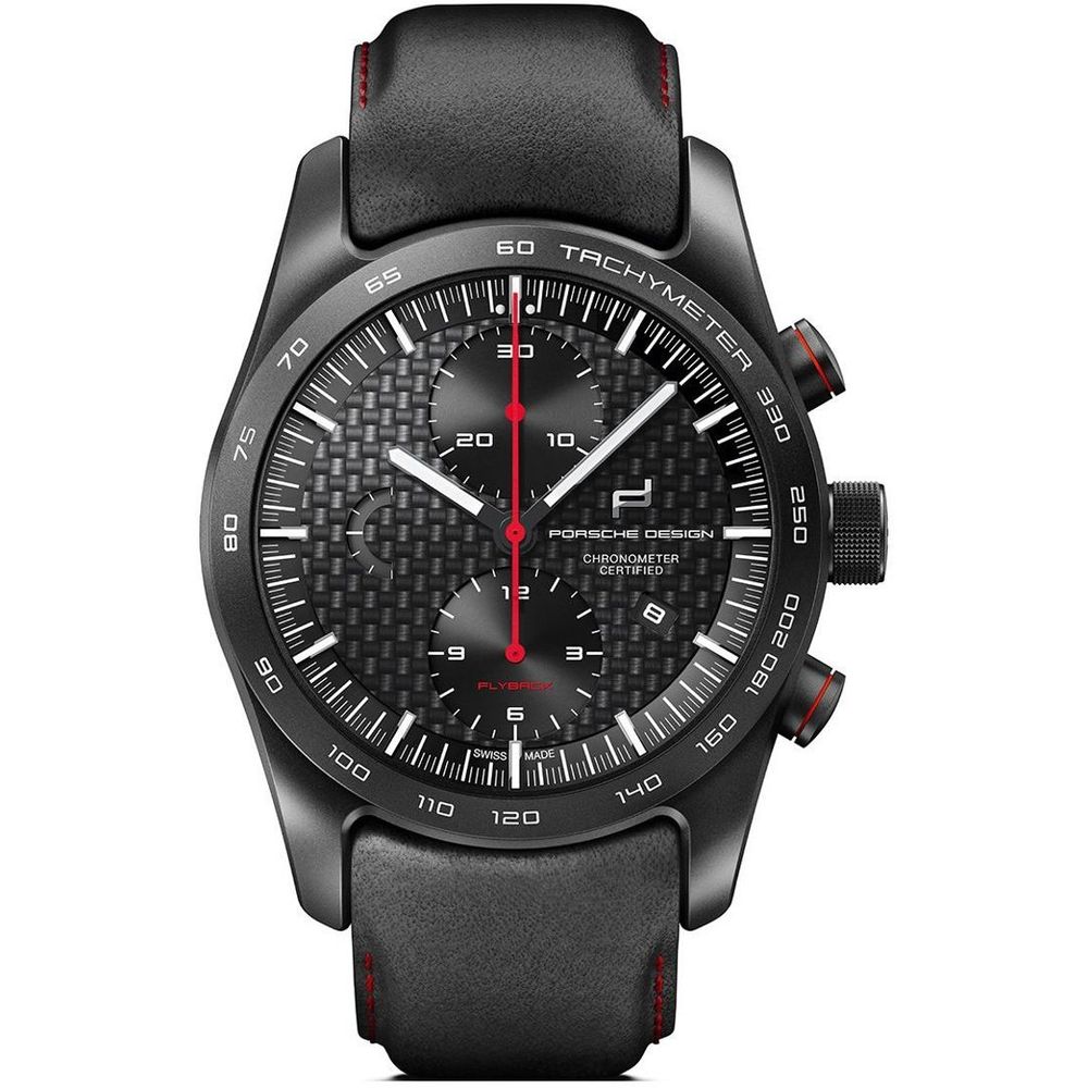 Porsche Design Black Leather Watch - Ginchy