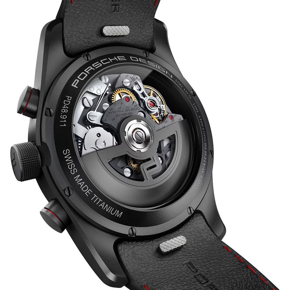 Porsche Design Black Leather Watch - Ginchy