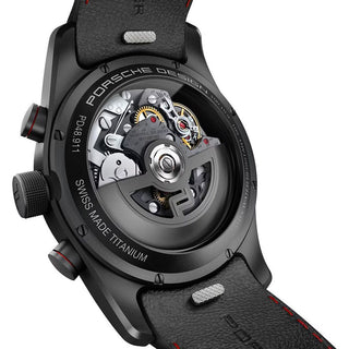 Porsche Design Black Leather Watch - Ginchy
