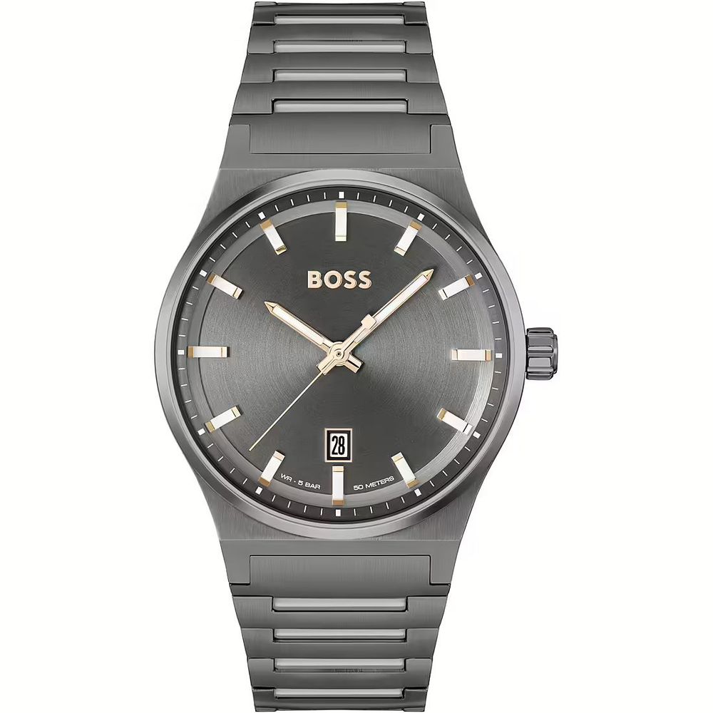 Hugo Boss Gray Stainless Steel Watch - Ginchy
