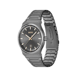 Hugo Boss Gray Stainless Steel Watch - Ginchy
