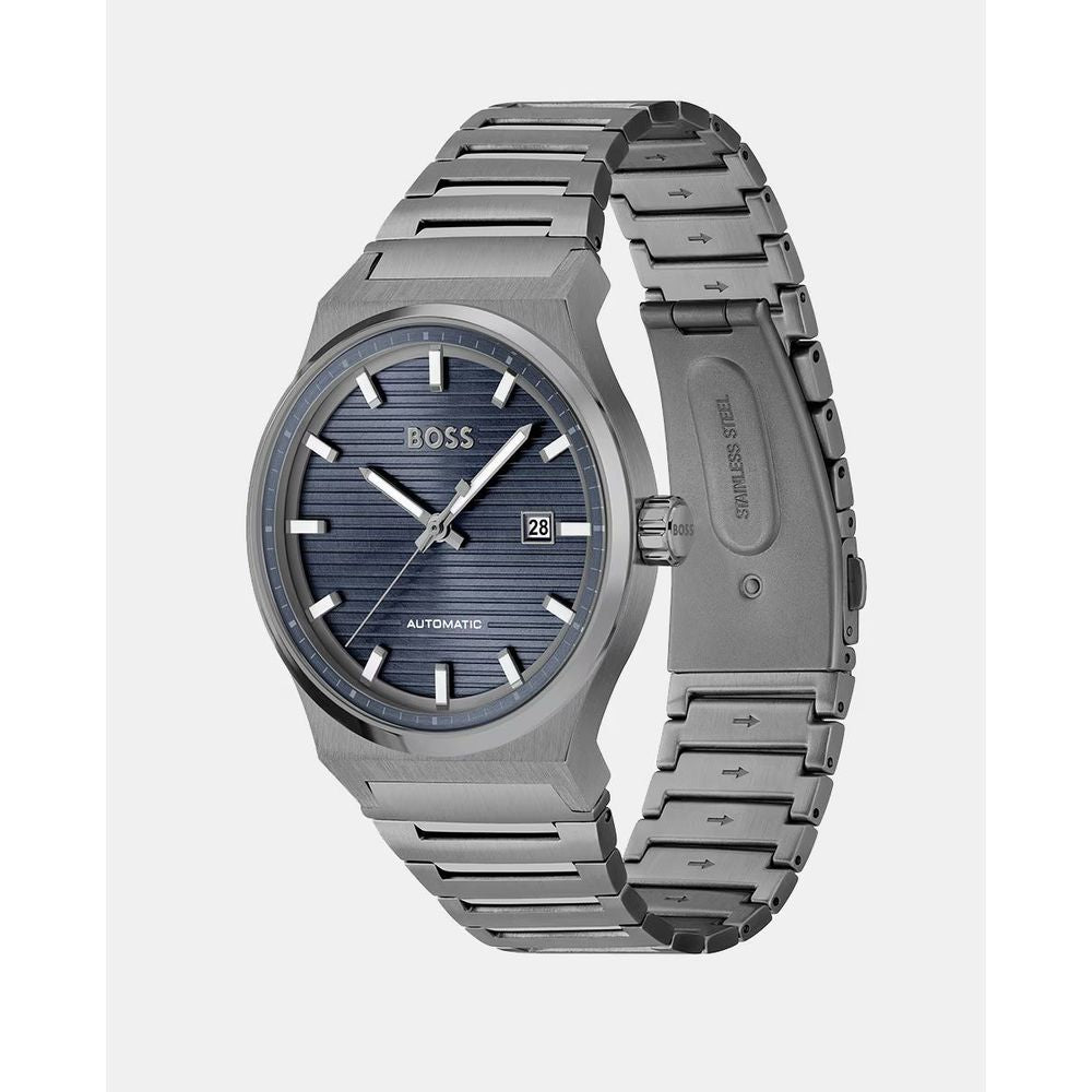 Hugo Boss Gray Stainless Steel Watch - Ginchy