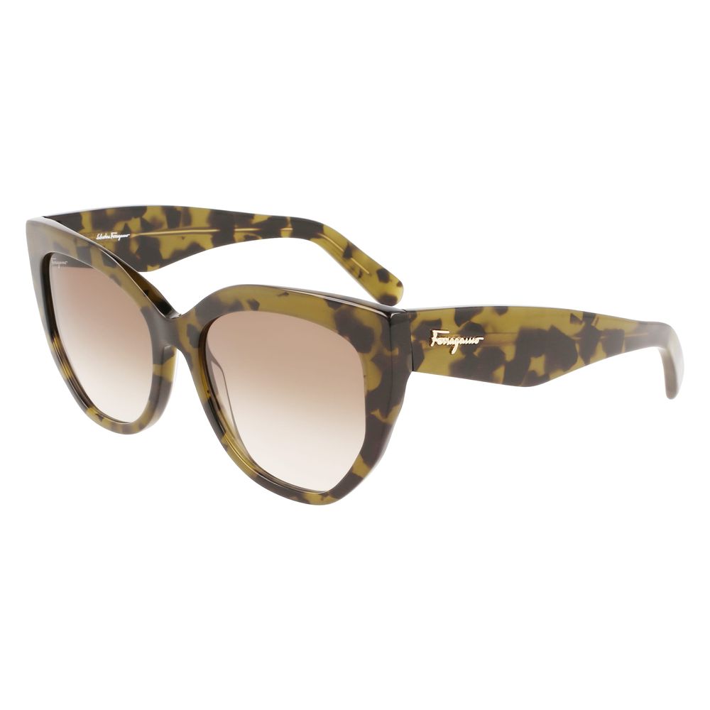 Ferragamo Brown Acetate Sunglasses - Ginchy