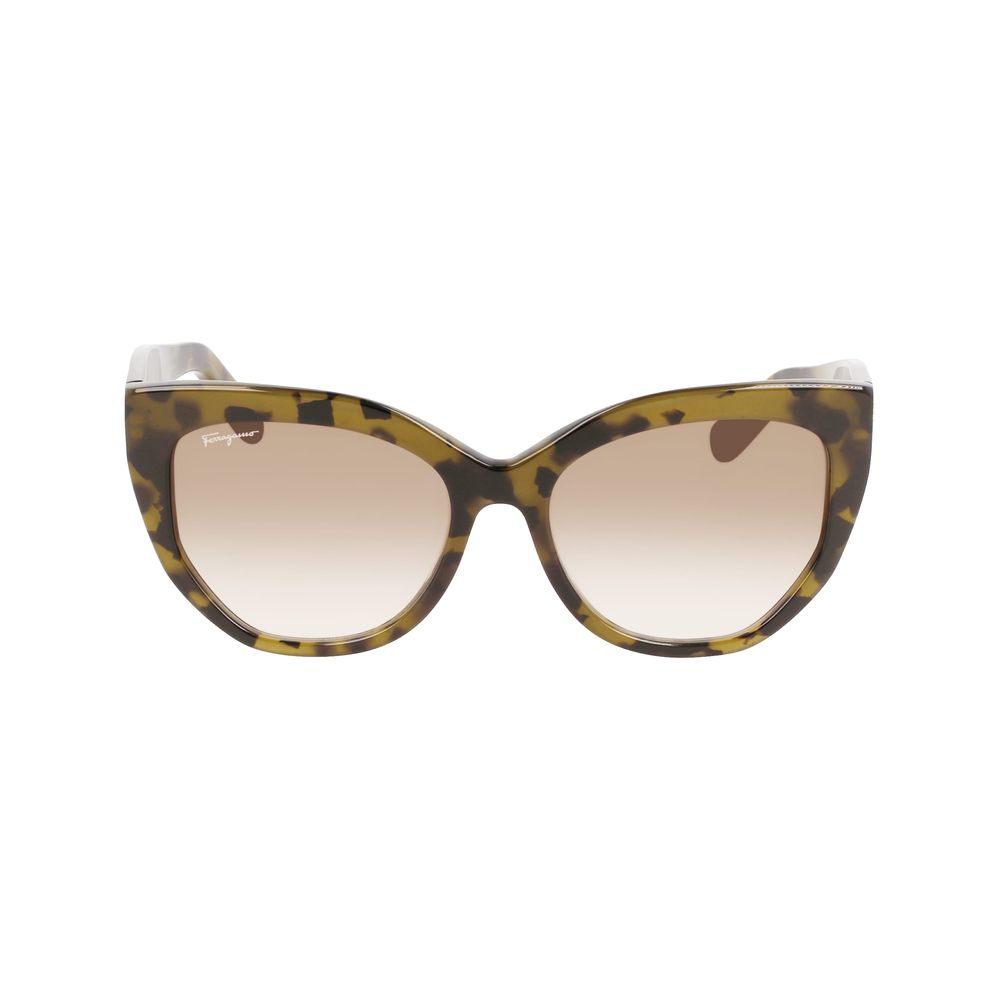 Ferragamo Brown Acetate Sunglasses - Ginchy